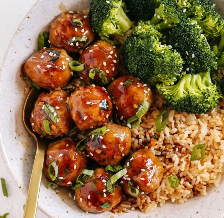 Asian Glazed Turkey Meatballs