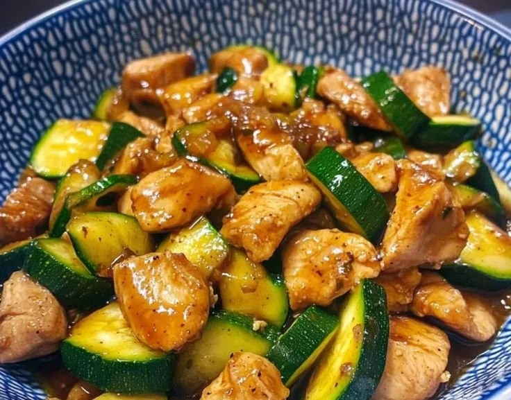 Delicious Chicken Zucchini Stir Fry with vibrant colors and fresh ingredients