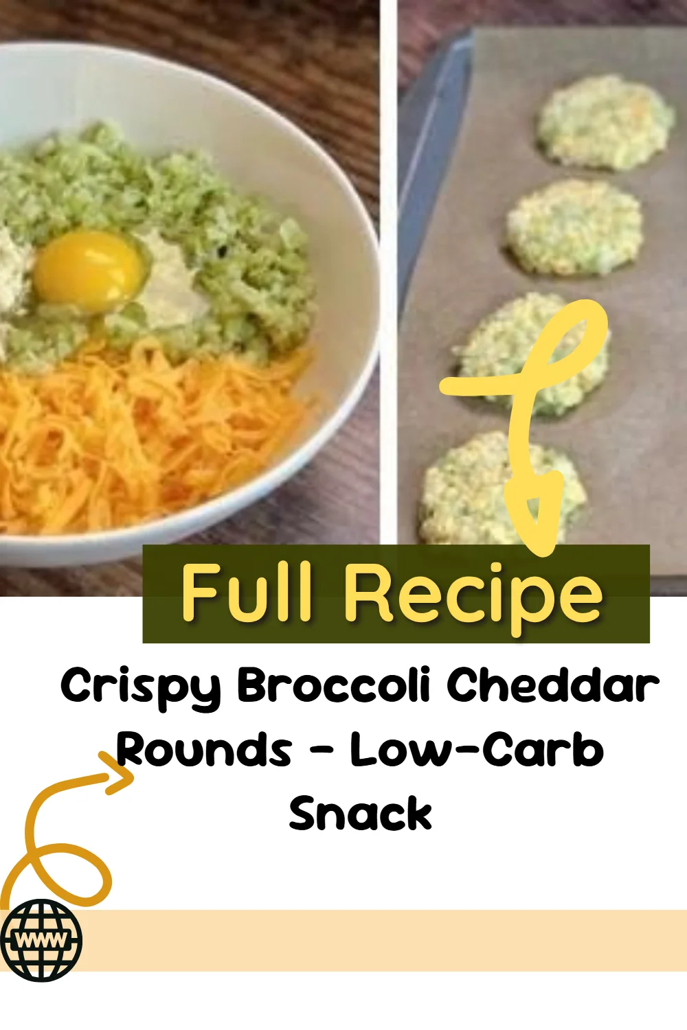 Crispy Broccoli Cheddar Rounds - Low-Carb Snack