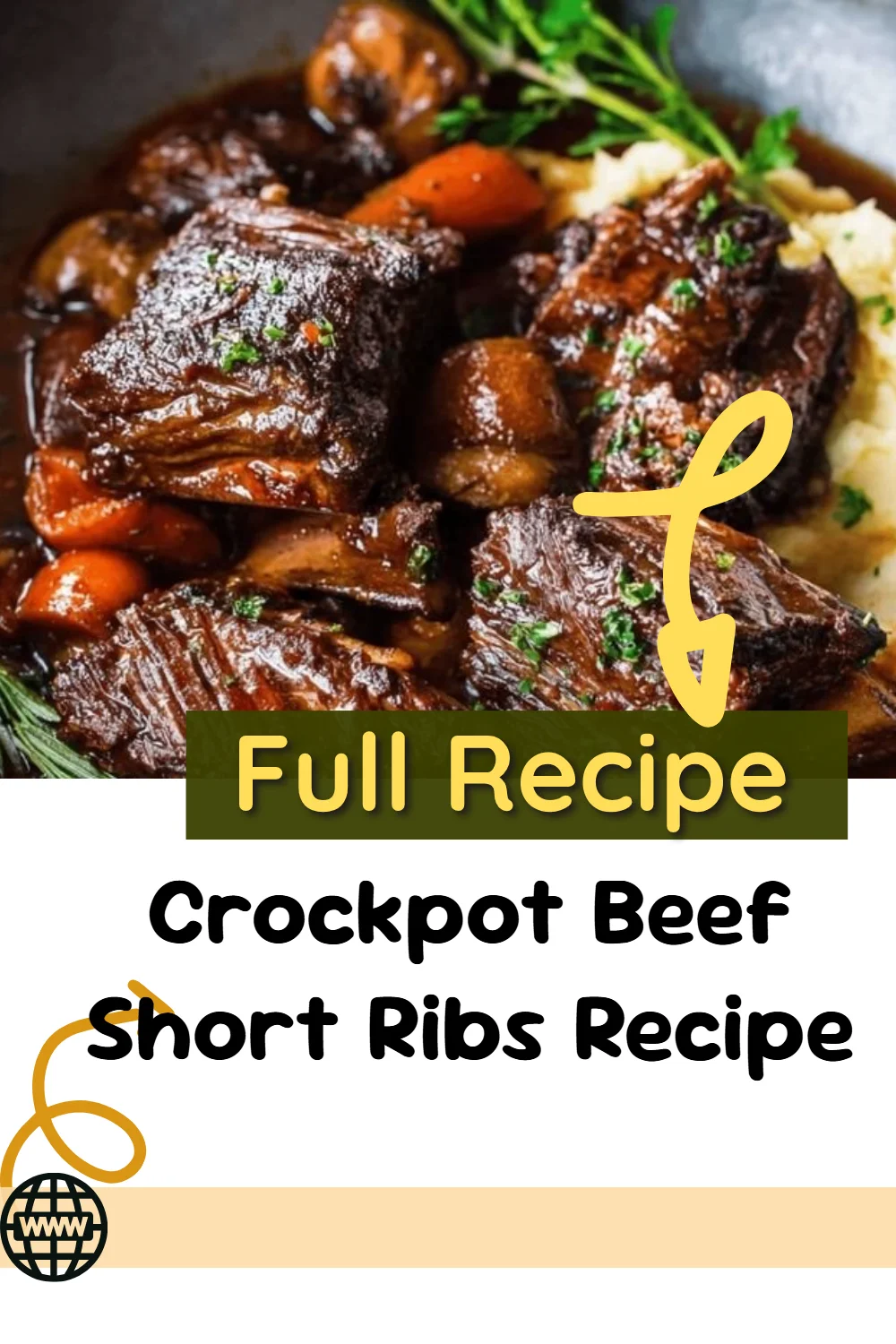 Crockpot Beef Short Ribs Recipe