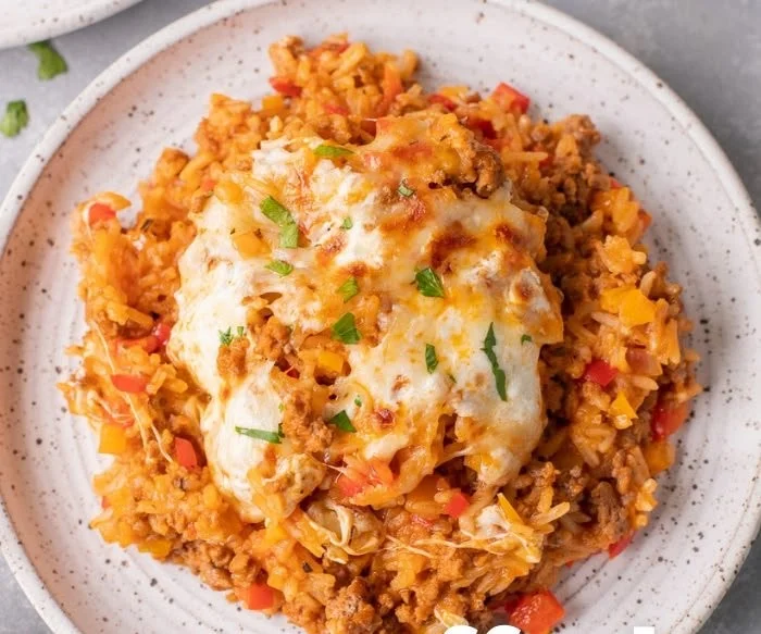 Delicious unstuffed peppers ready to serve for a quick weeknight dinner.