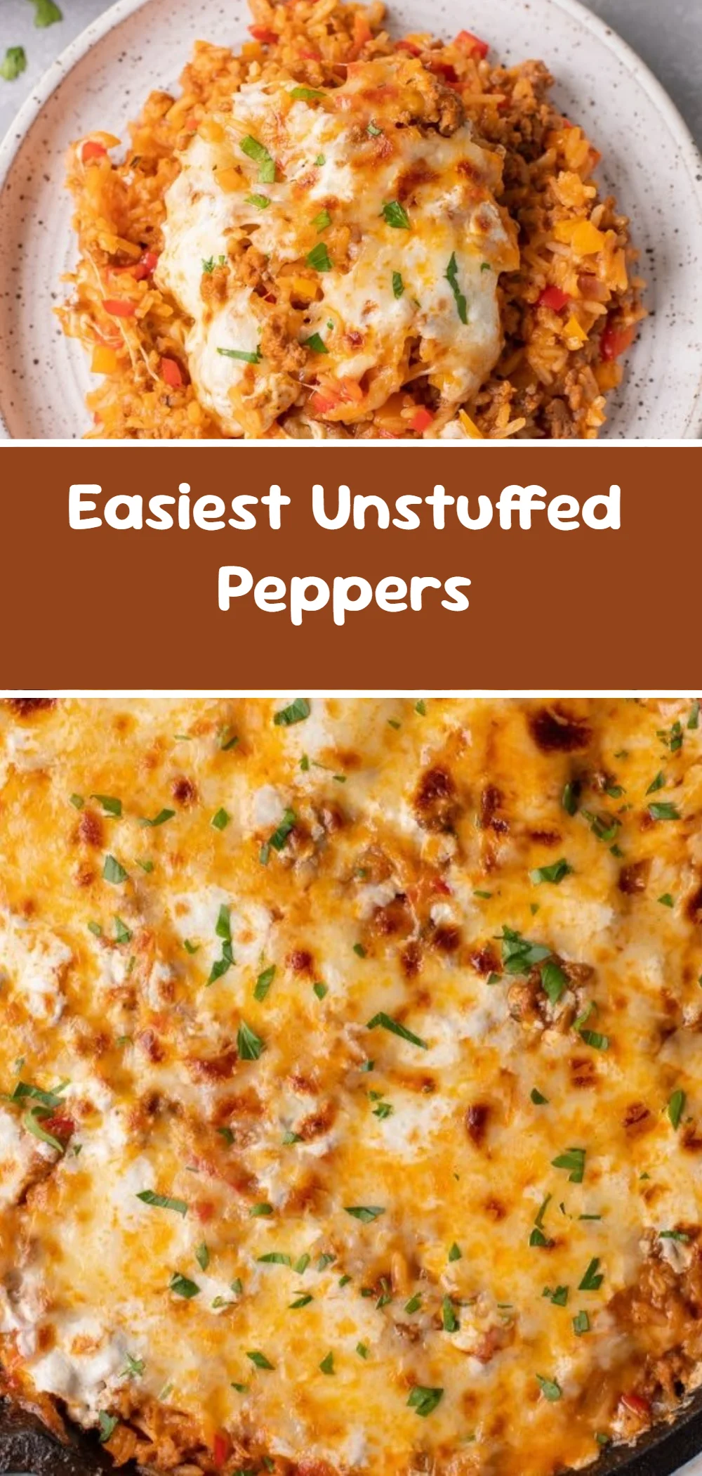 Easiest Unstuffed Peppers
