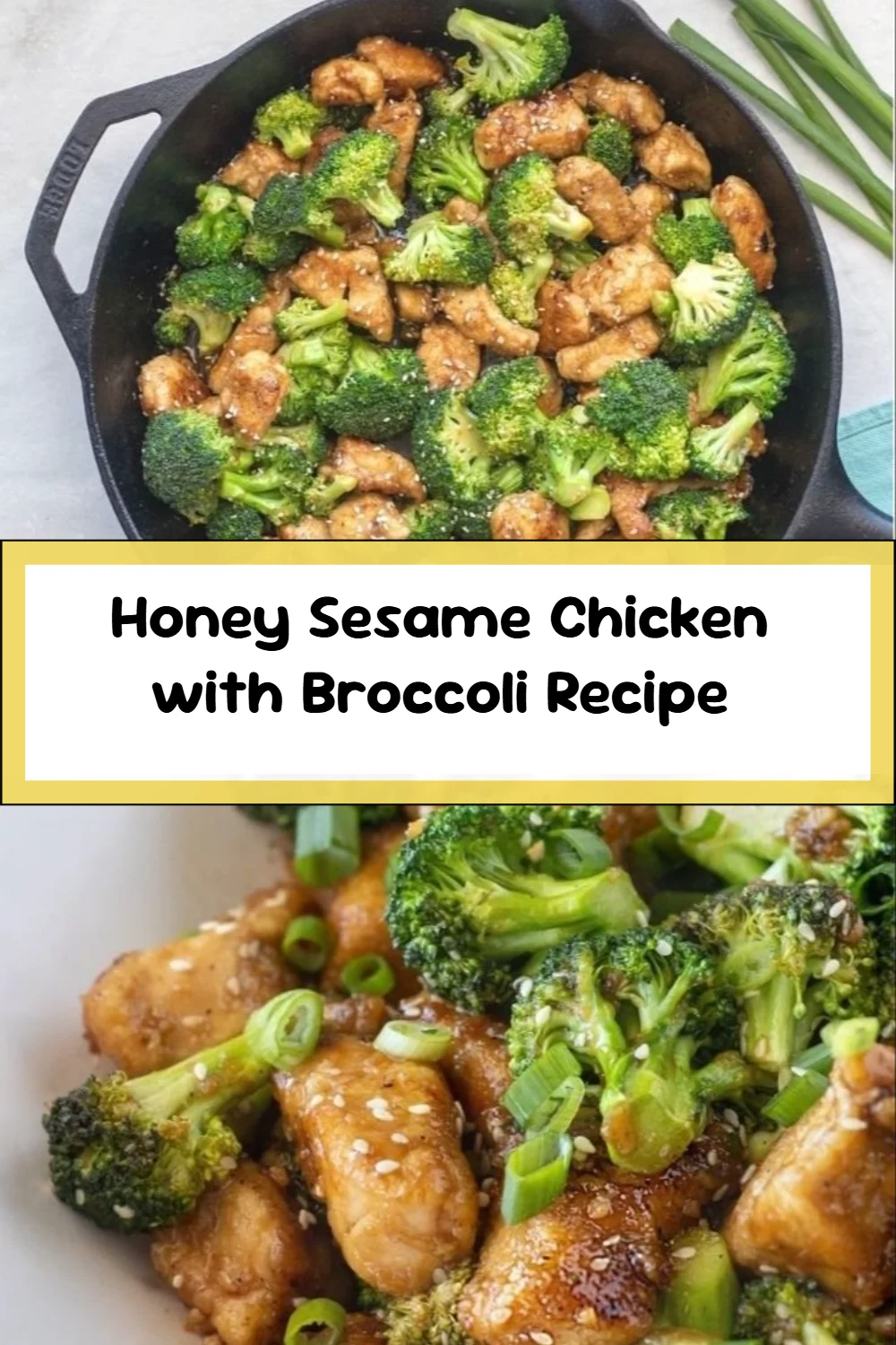 Honey Sesame Chicken with Broccoli Recipe