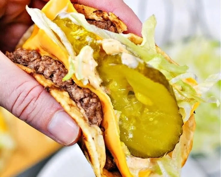 Keto Big Mac Smash Burgers on a plate with toppings