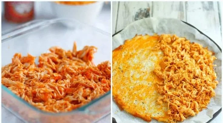 Delicious Keto Buffalo Chicken Quesadilla served on a plate.