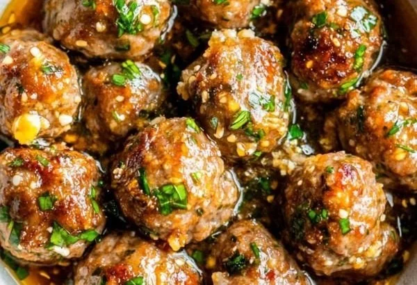 Keto Garlic Butter Meatballs