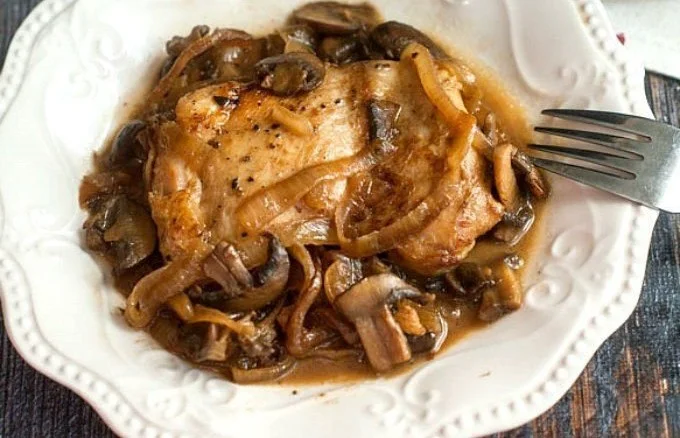 Low Carb Balsamic Chicken with Onions and Mushroom Recipe