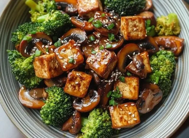 Mushroom and Tofu Stir-Fry