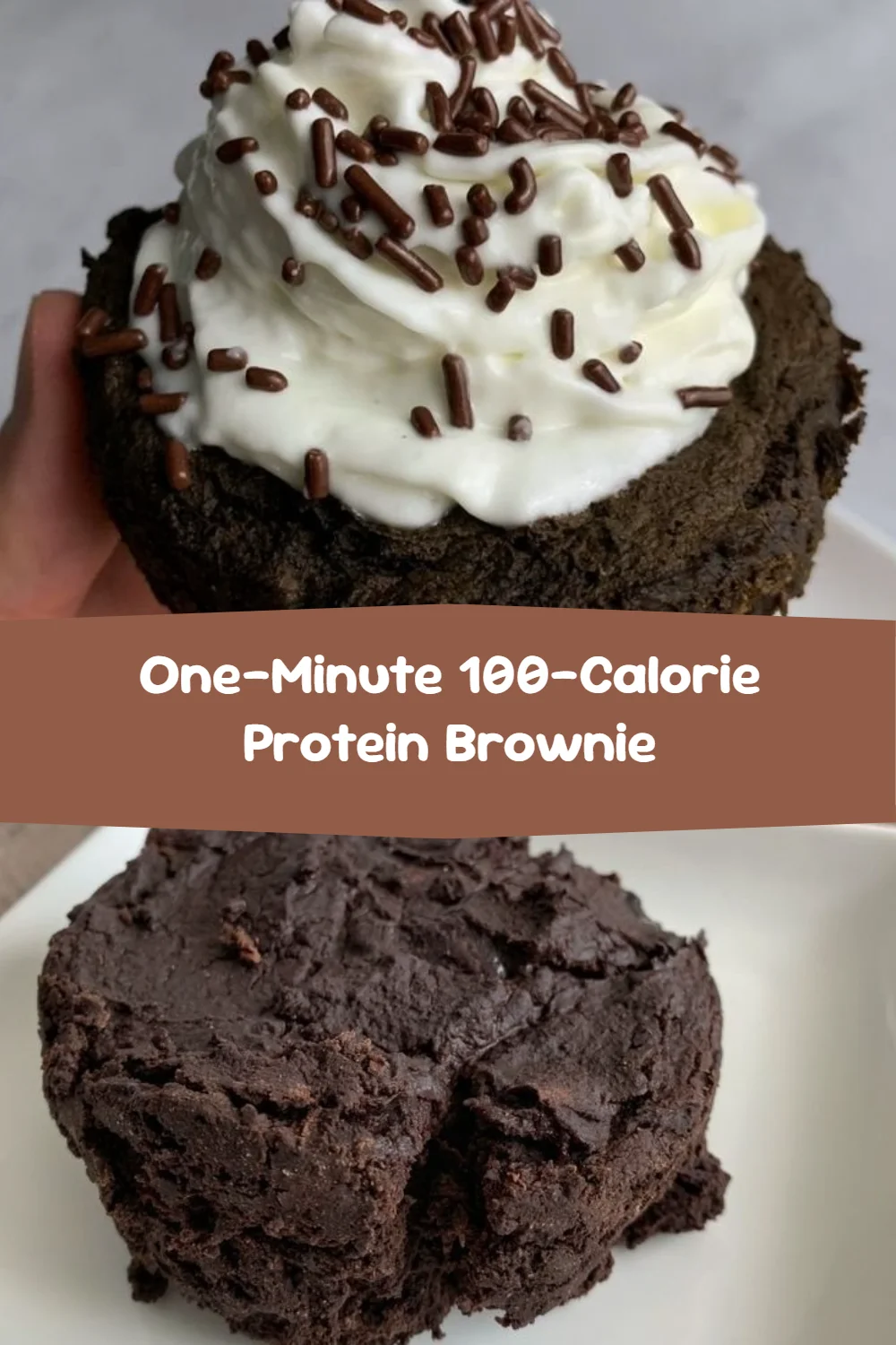 One-Minute 100-Calorie Protein Brownie