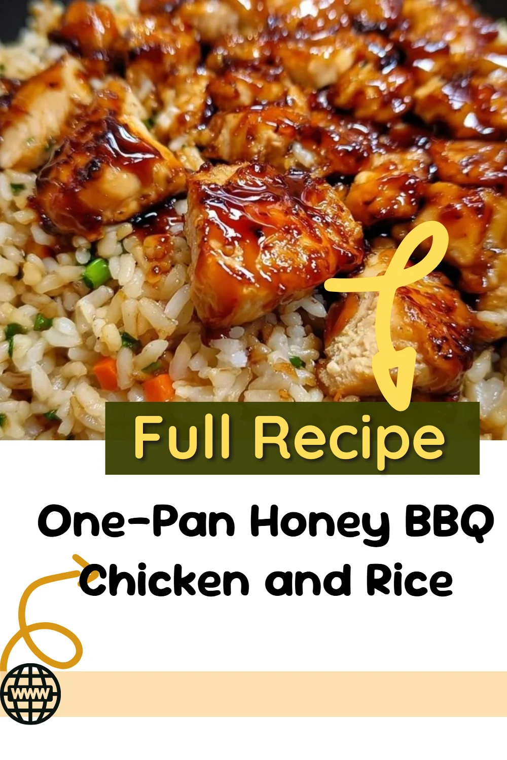 One-Pan Honey BBQ Chicken and Rice