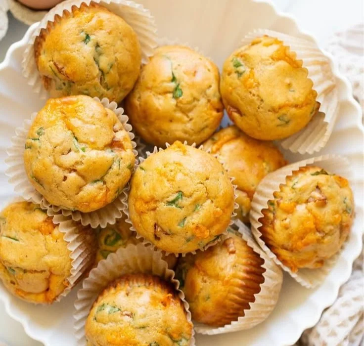 Delicious homemade sausage pancake muffins fresh out of the oven.
